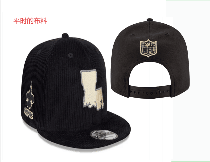 2025 New Orleans Saints black hat 01YS